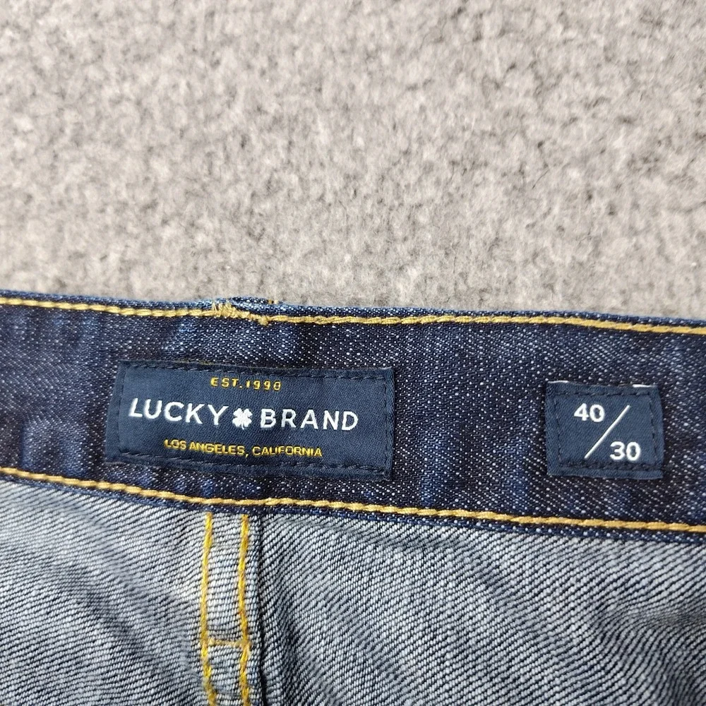Lucky Brand Jeans Mens 40x30 329 Classic Straight Dark Wash Stretch EUC